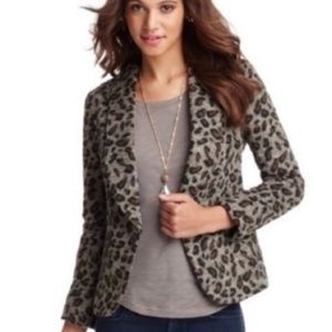 Ann Taylor Loft Leopard Blazer